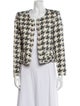 Iro Wool Houndstooth Print Evening Jacket