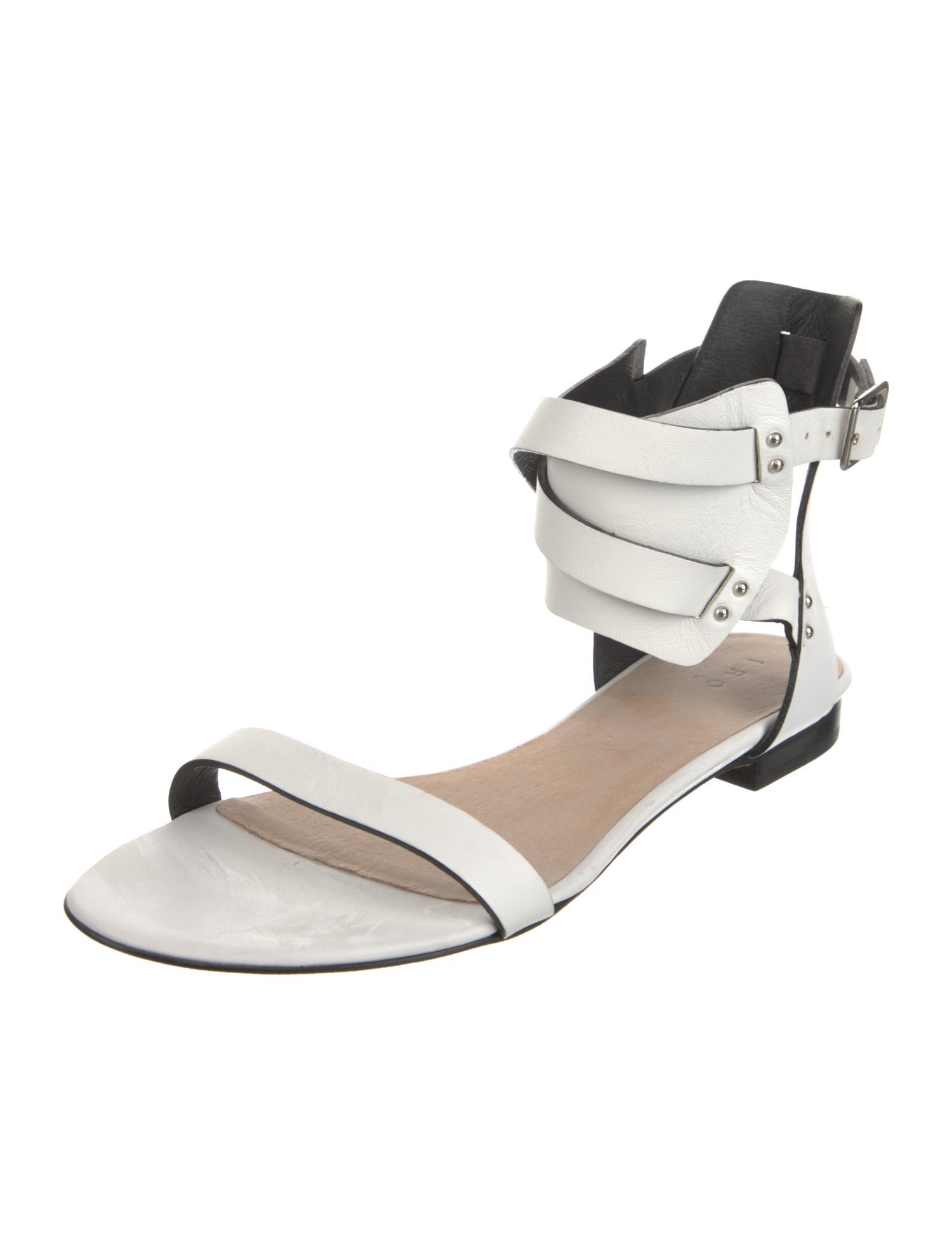 Iro Leather Animal Print Sandals