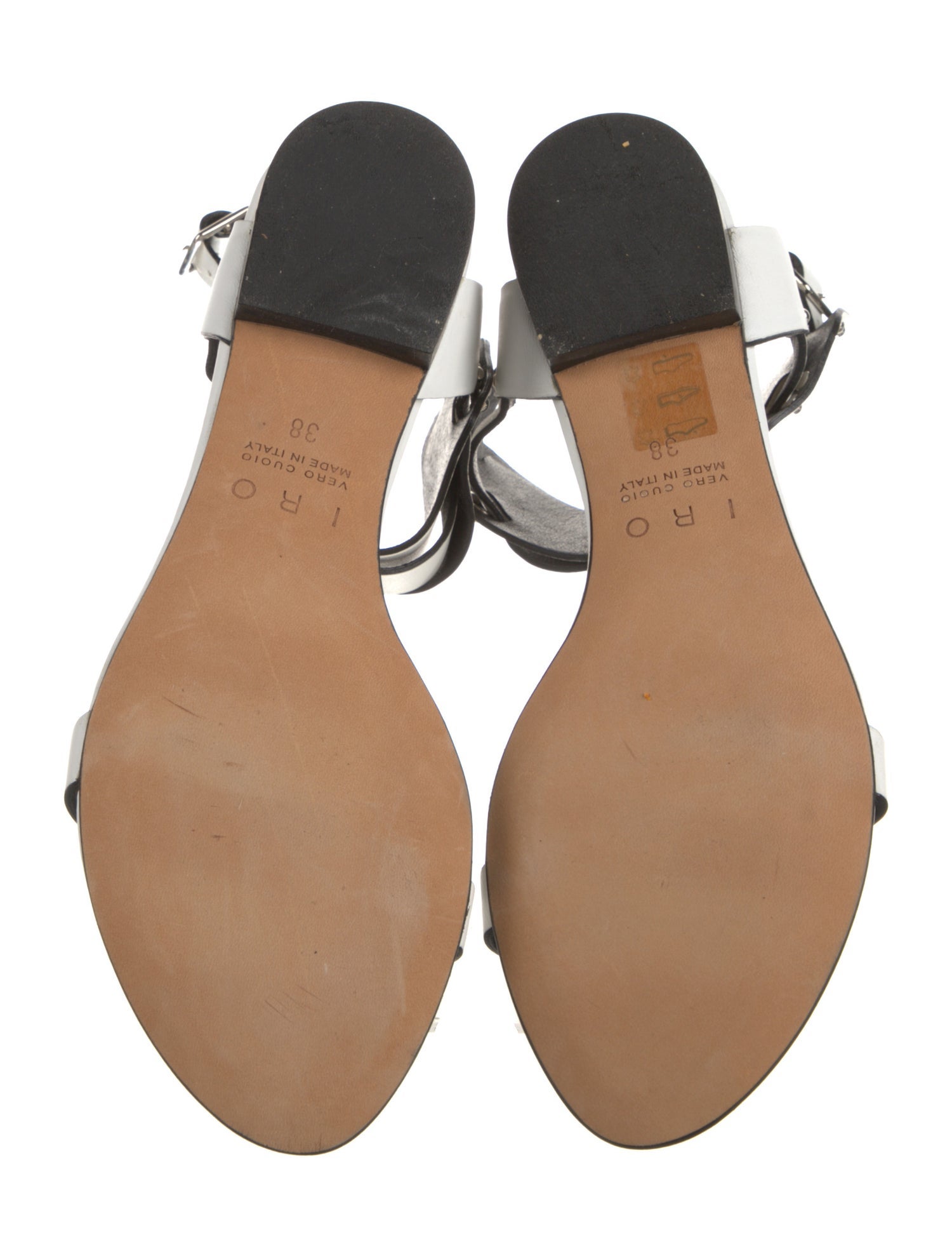 Iro Leather Animal Print Sandals