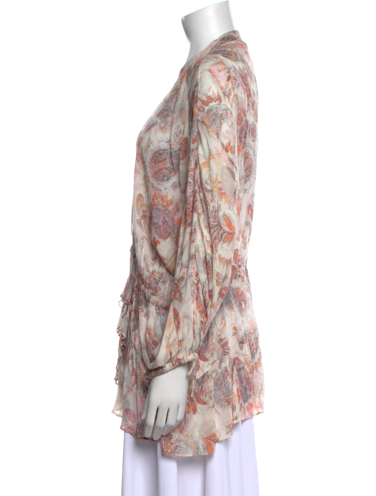 Iro Floral Print V-Neck Blouse