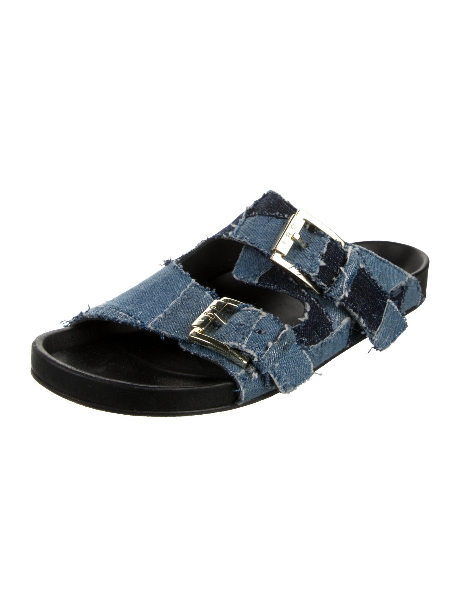 Iro Denim Printed Slides