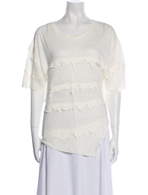 Iro Linen Scoop Neck T-Shirt