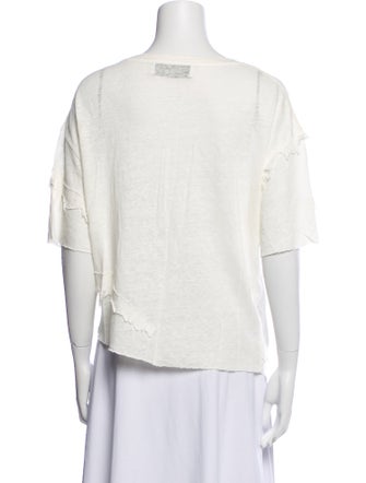 Iro Linen Scoop Neck T-Shirt