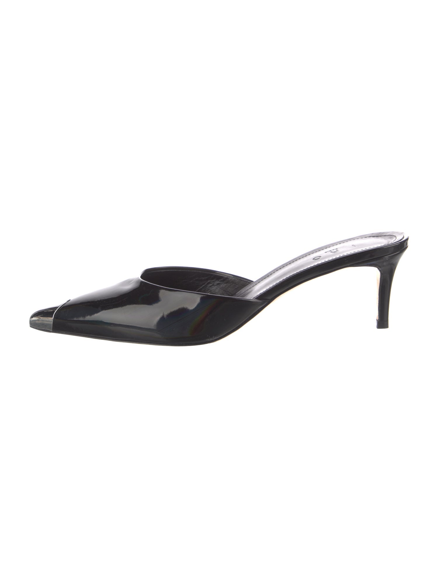 Iro Patent Leather Mules