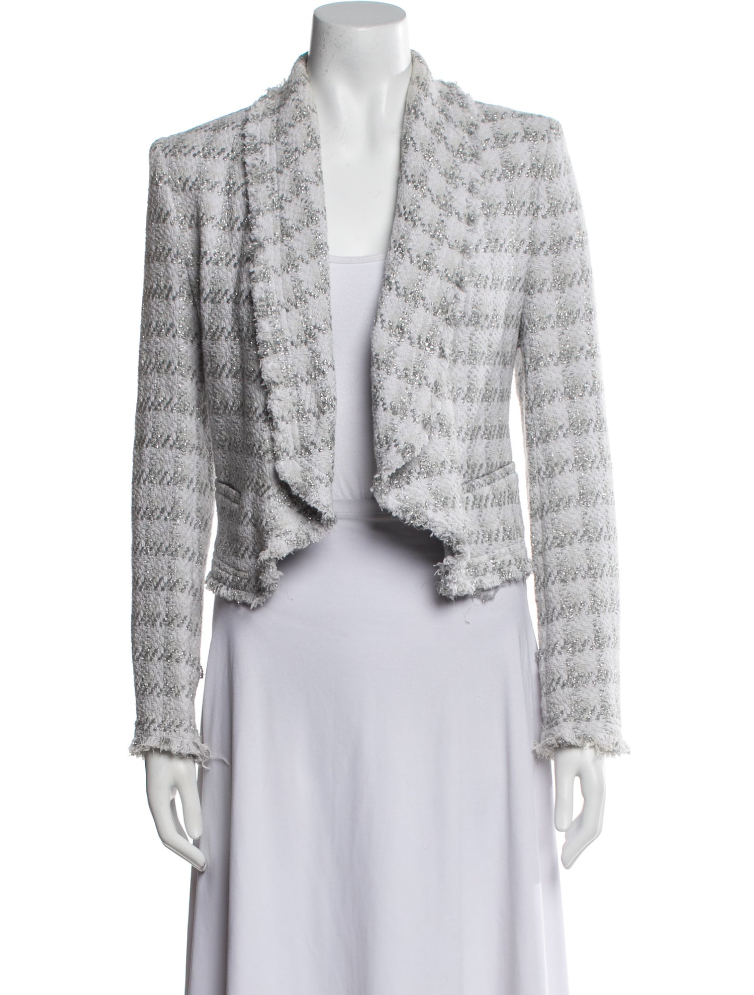 Iro Tweed Pattern Blazer