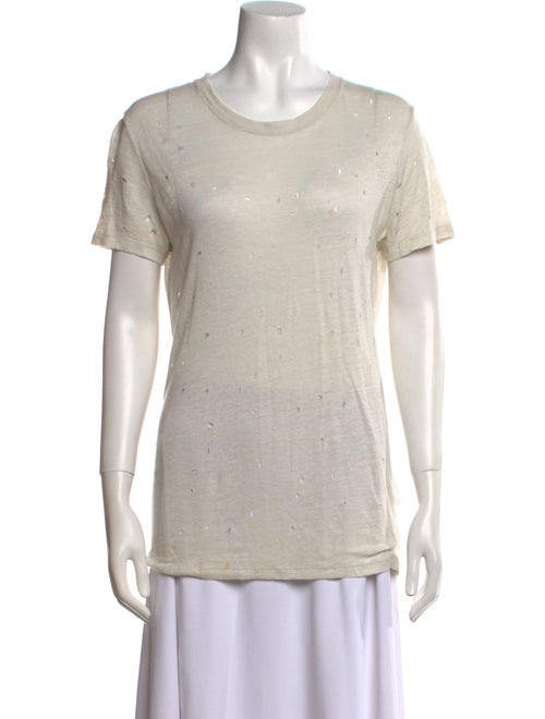 Iro Linen Scoop Neck T-Shirt