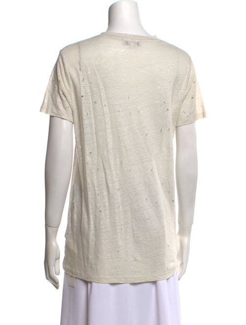 Iro Linen Scoop Neck T-Shirt