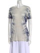 Iro Linen Tie-Dye Print T-Shirt