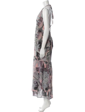Iro Printed Long Dress