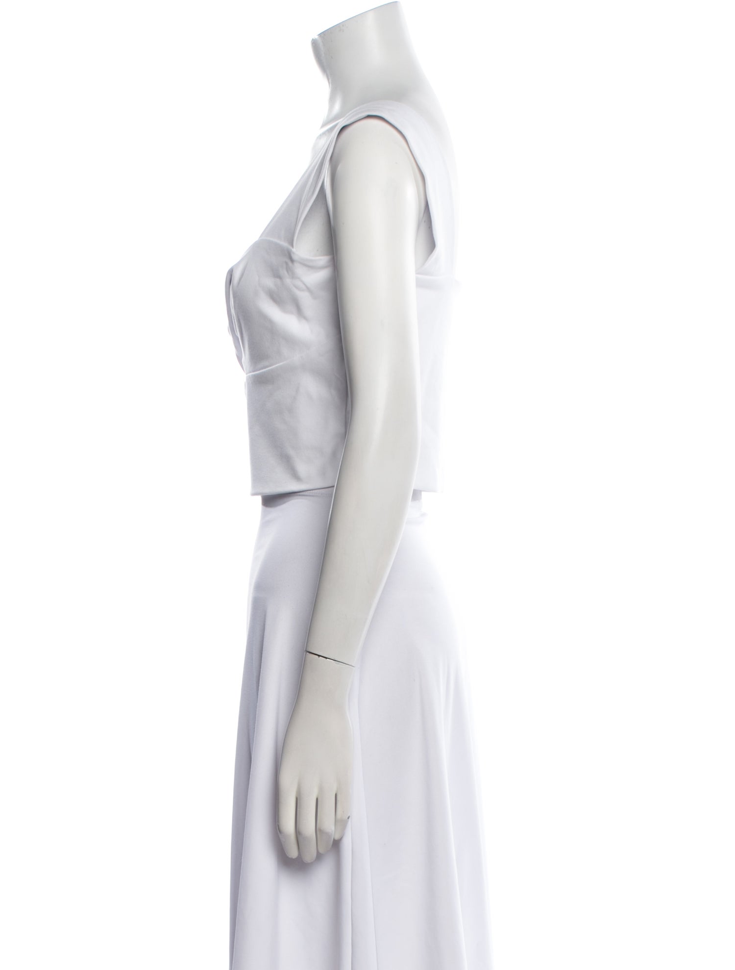 Iro Square Neckline Sleeveless Crop Top