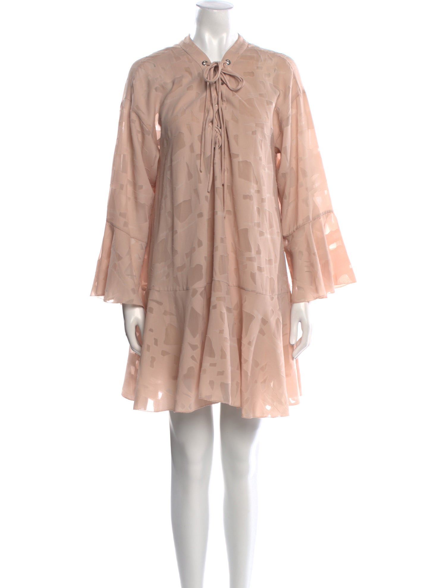 Iro Tie Neck Mini Dress