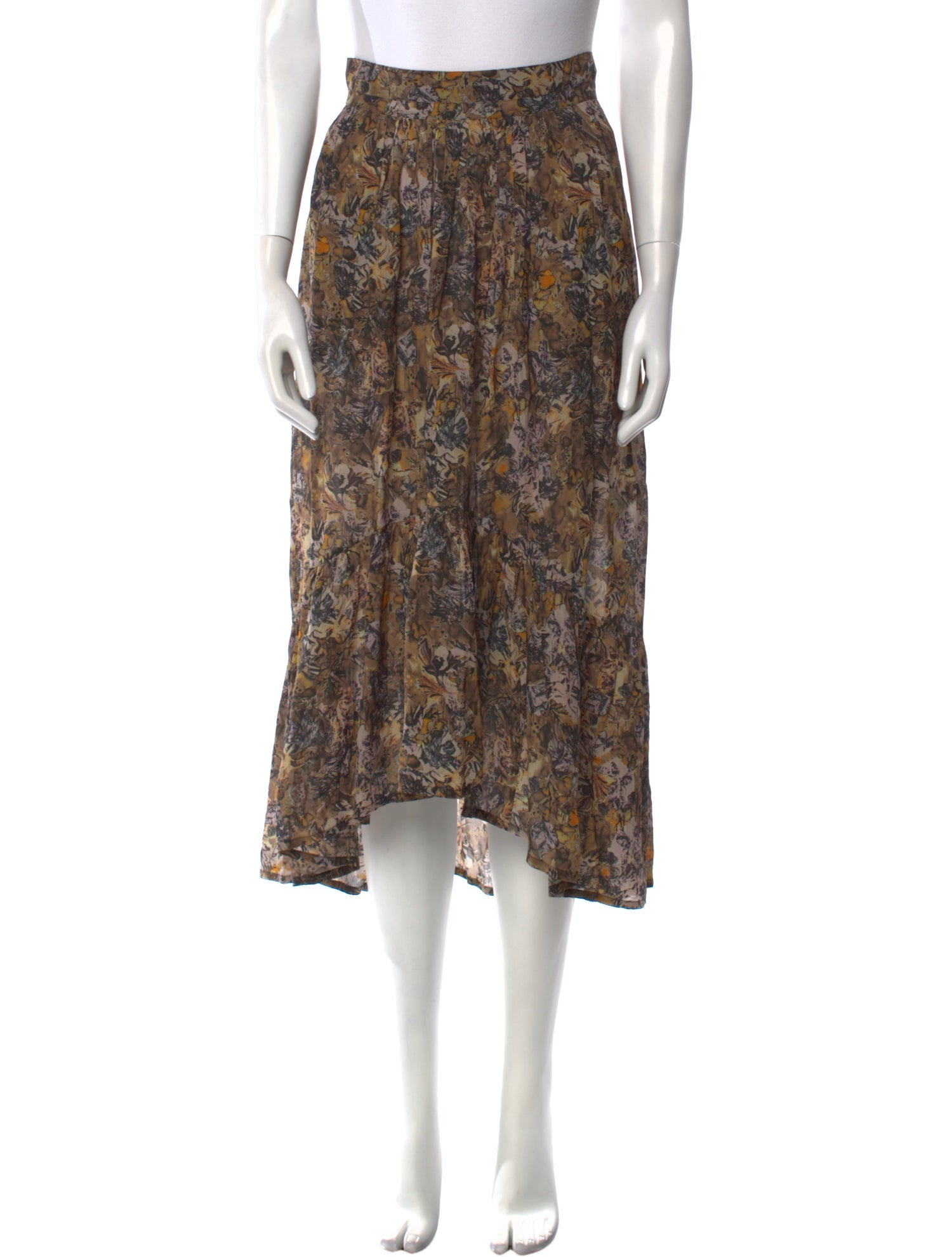 Iro Floral Print Midi Length Skirt