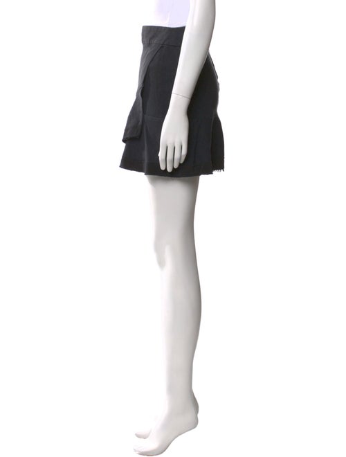 Iro Raw-Edge Trim Mini Skirt