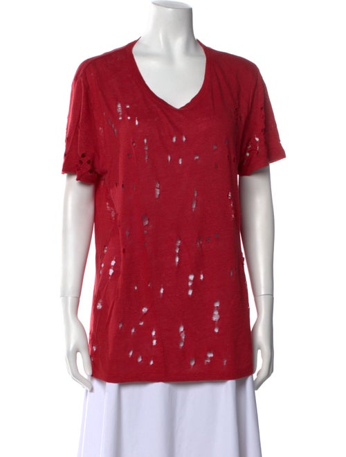 Iro Linen V-Neck T-Shirt