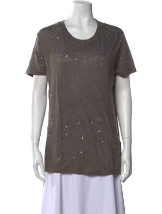 Iro Linen Scoop Neck T-Shirt
