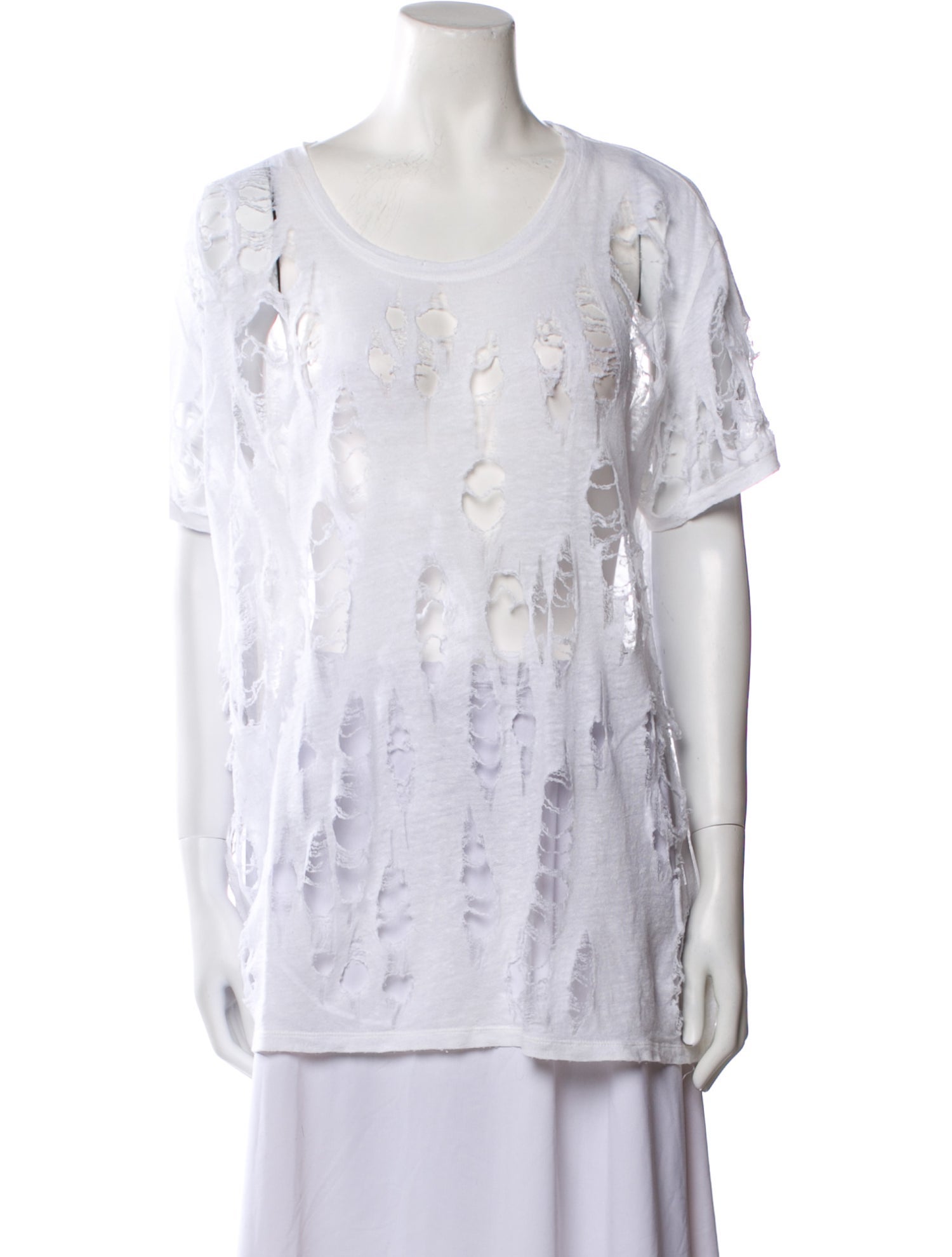 Iro Linen Scoop Neck T-Shirt