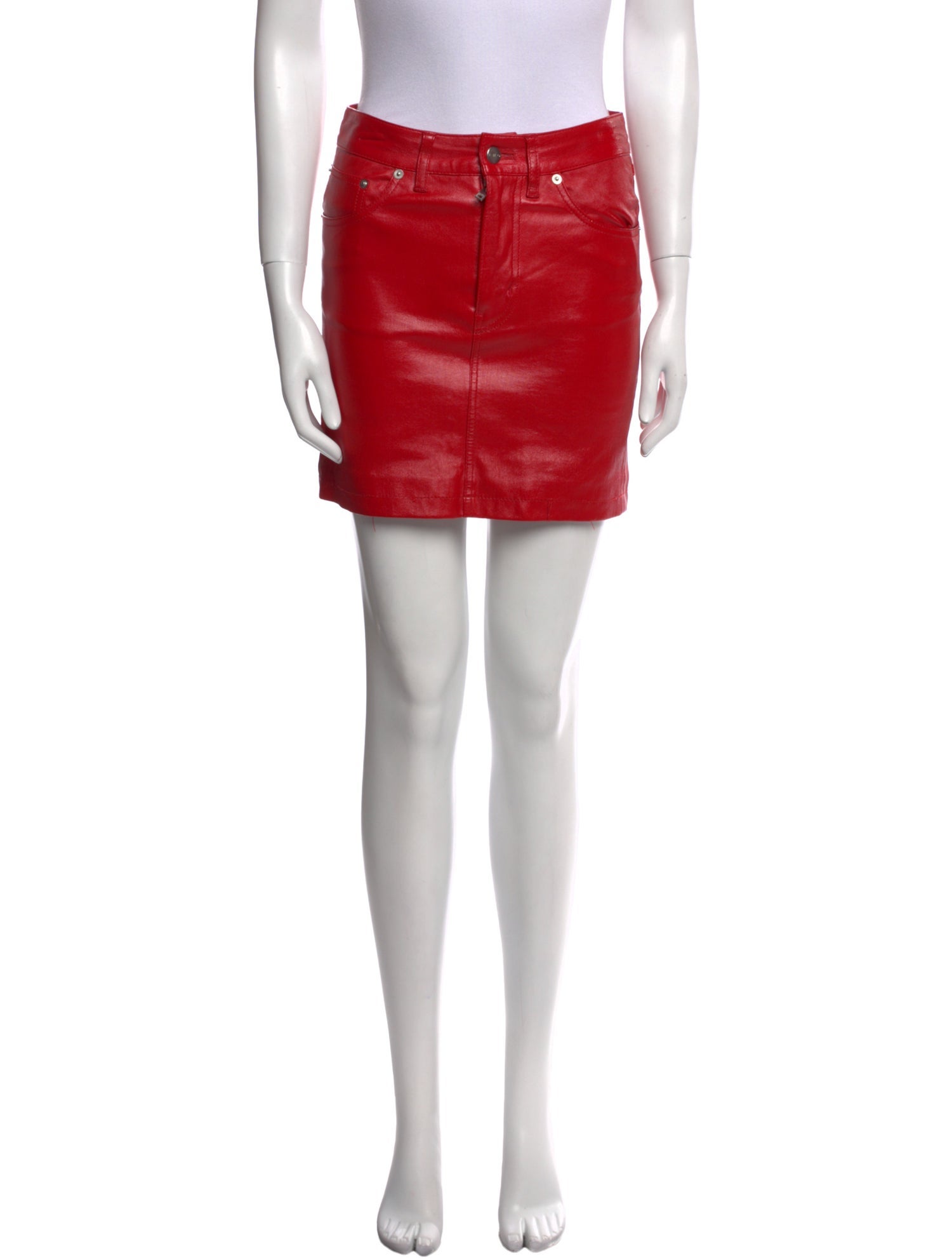 Iro Lamb Leather Mini Skirt
