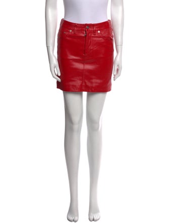 Iro Lamb Leather Mini Skirt