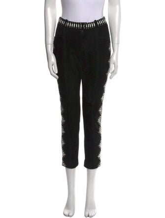 Iro Lamb Leather Straight Leg Pants
