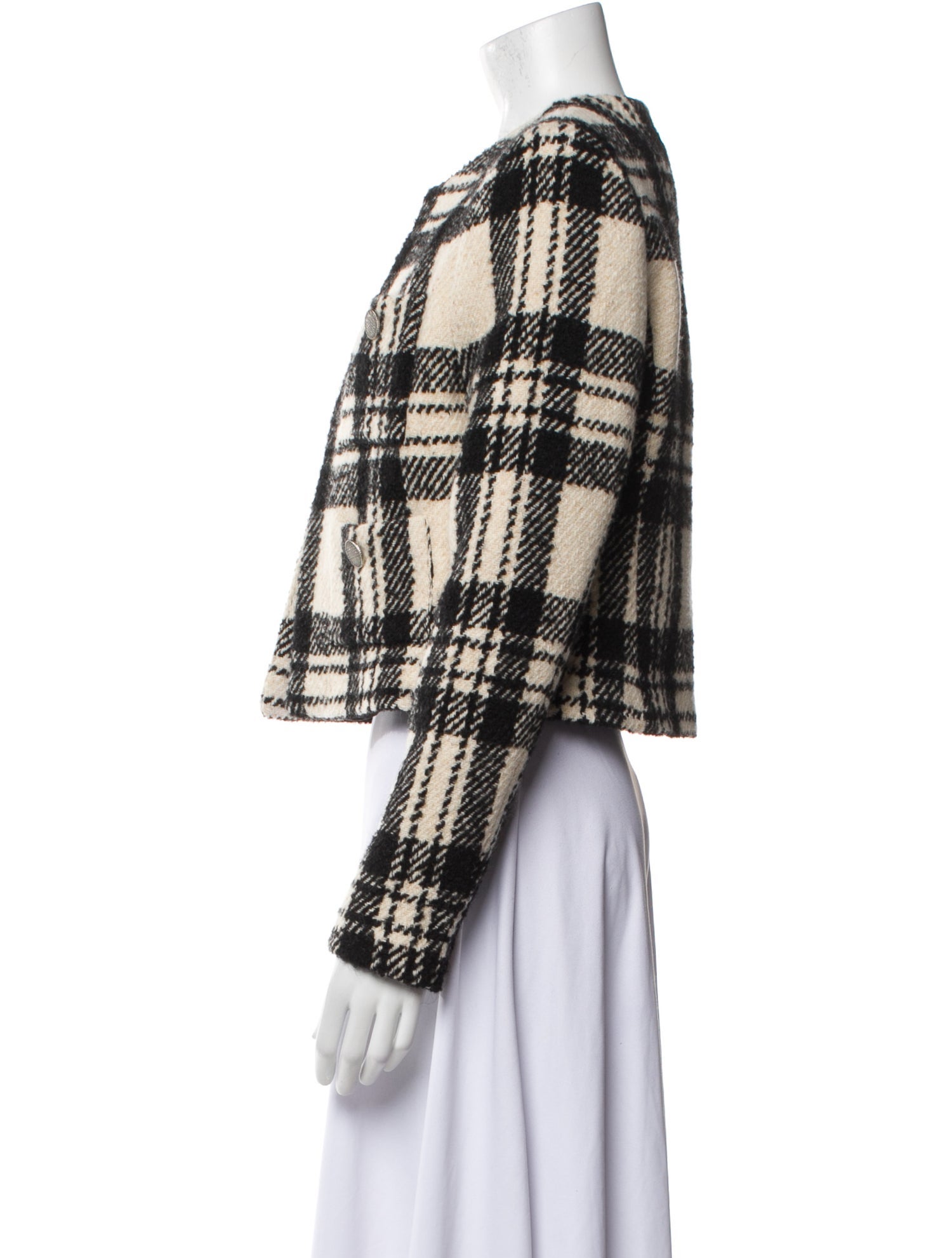 Iro Plaid Print Jacket w/ Tags