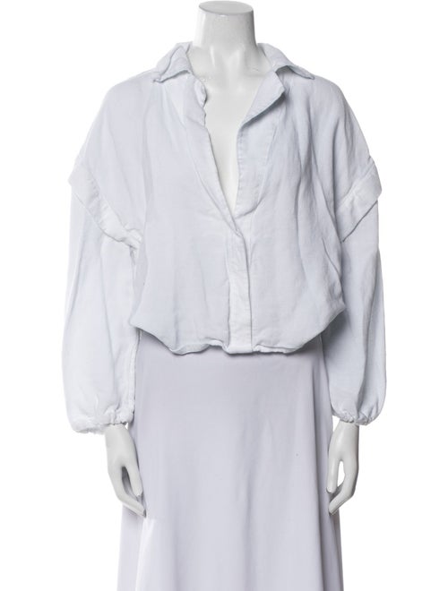 Iro V-Neck Three-Quarter Sleeve Blouse