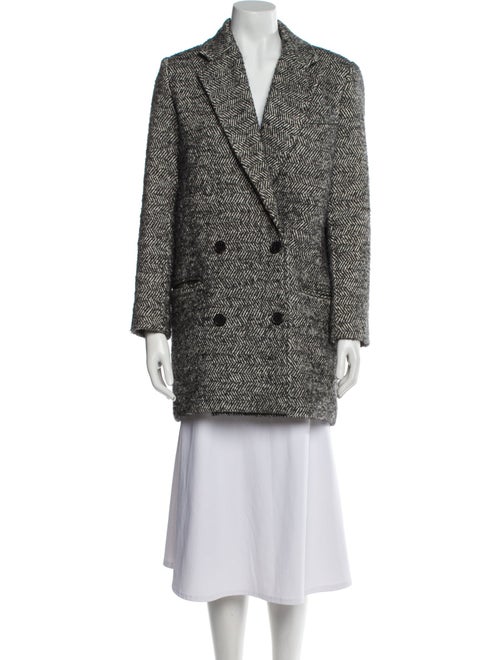 Iro Tweed Pattern Peacoat