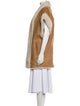 Iro Shearling Colorblock Pattern Faux Fur Jacket