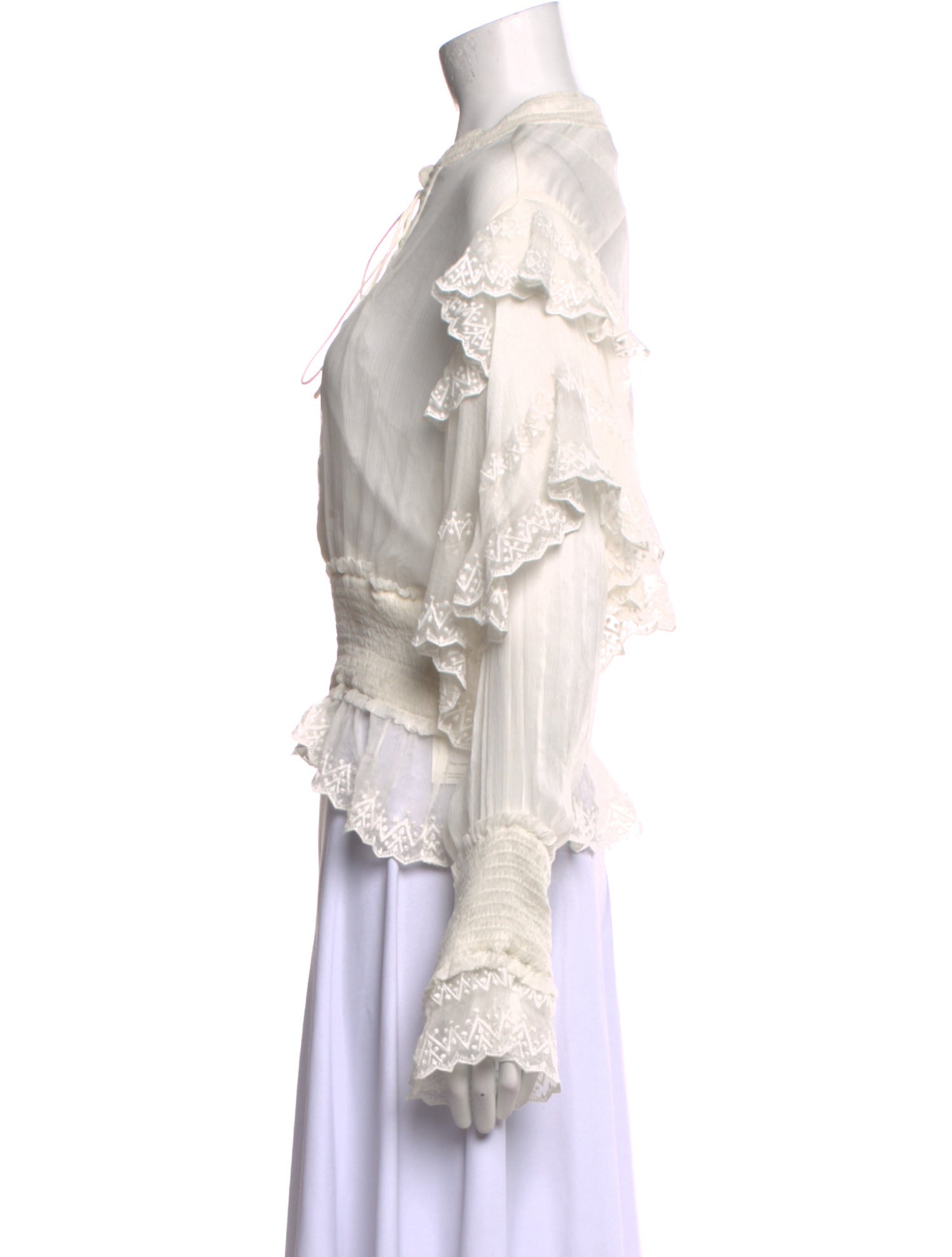 Iro Silk Tie Neck Blouse