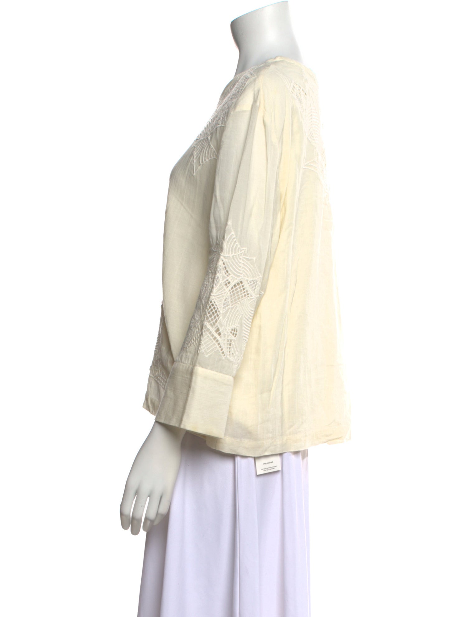 Iro Crew Neck Three-Quarter Sleeve Sweatshirt