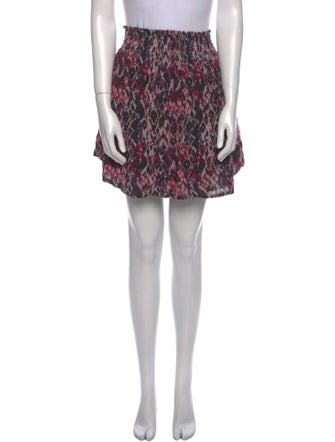 Iro Printed Mini Skirt