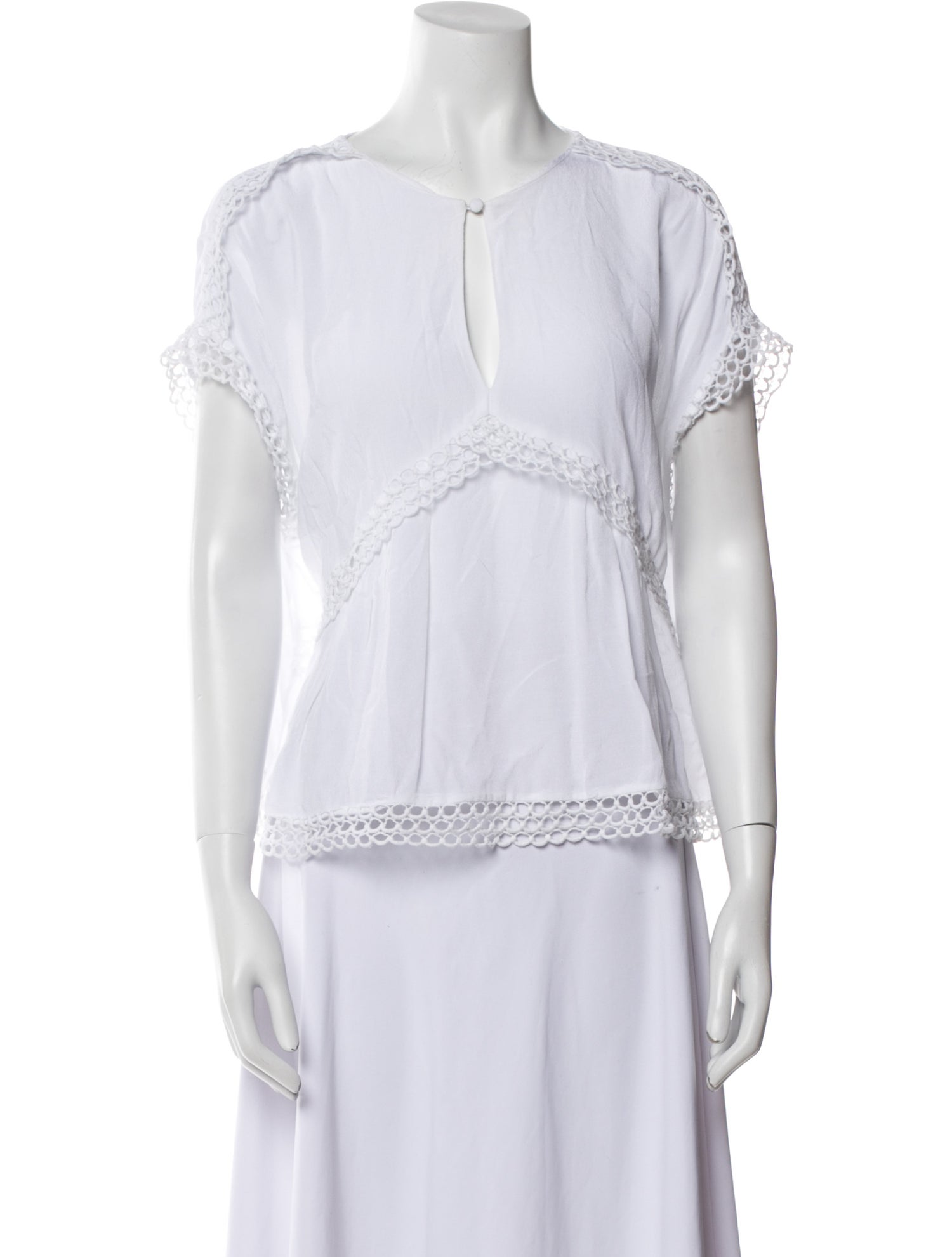 Iro V-Neck Short Sleeve Top