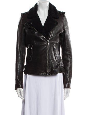 Iro Lamb Leather Fur Jacket