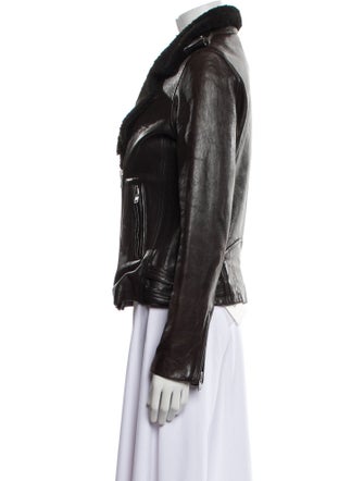 Iro Lamb Leather Fur Jacket