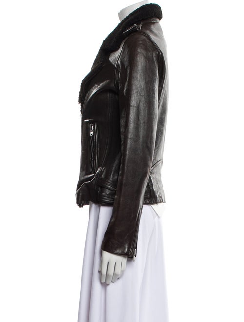 Iro Lamb Leather Fur Jacket