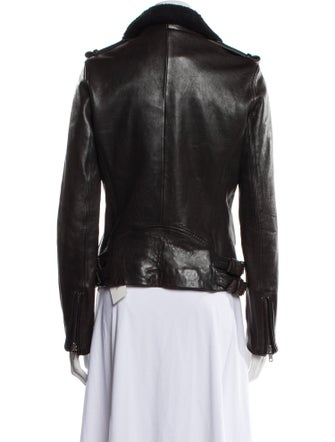 Iro Lamb Leather Fur Jacket