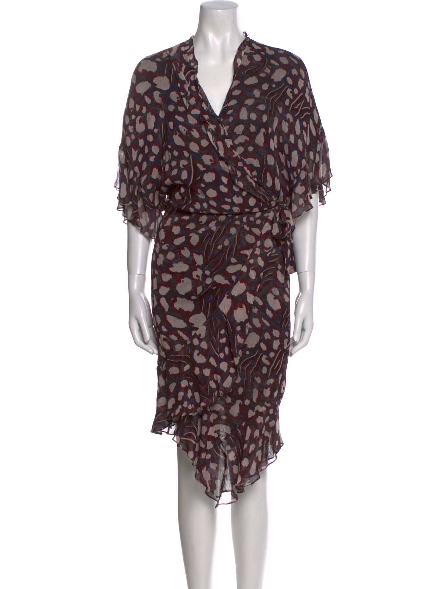 Iro Printed Knee-Length Dress
