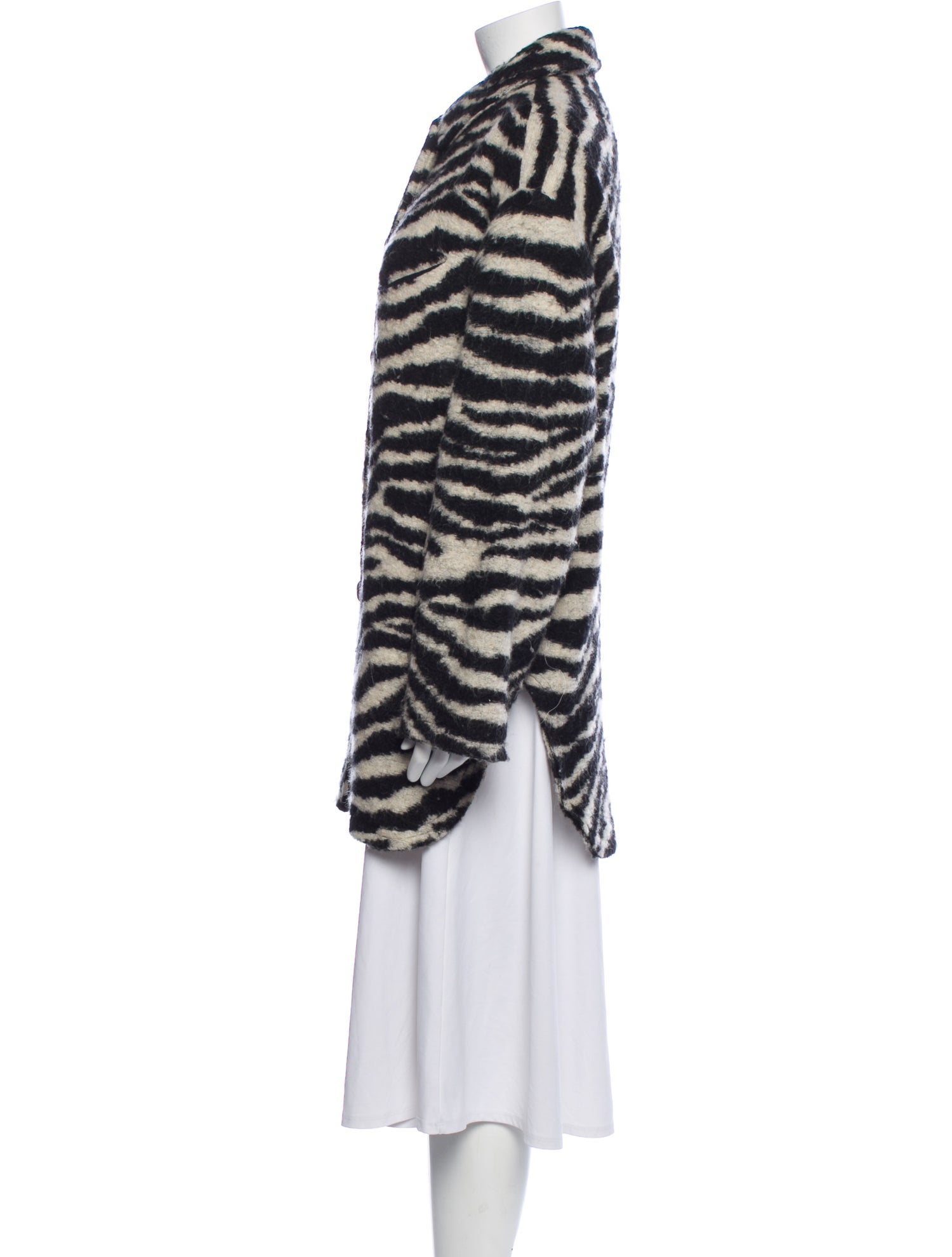 Iro Animal Print Faux Fur Jacket