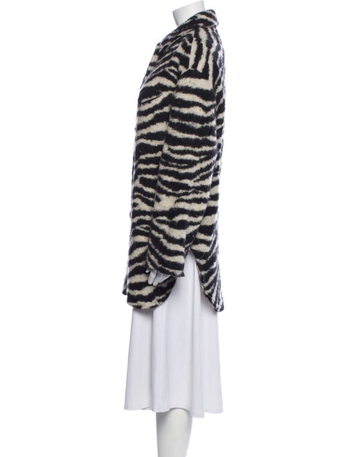 Iro Animal Print Faux Fur Jacket