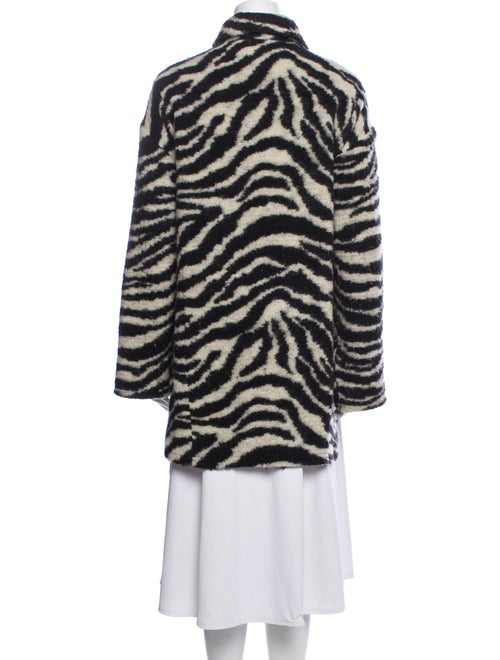 Iro Animal Print Faux Fur Jacket