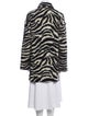 Iro Animal Print Faux Fur Jacket
