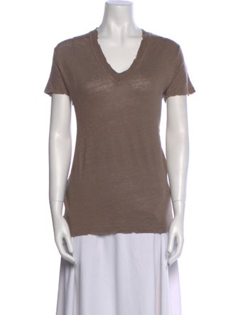 Iro Linen V-Neck T-Shirt