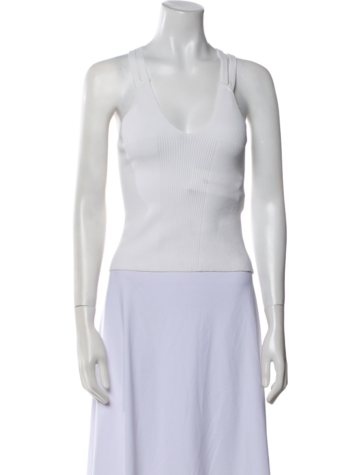 Iro V-Neck Sleeveless Crop Top