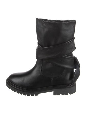 Iro Leather Bow Accents Boots