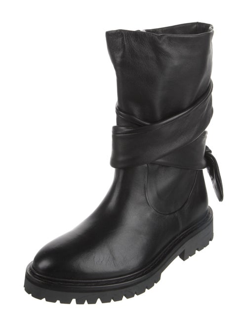 Iro Leather Bow Accents Boots