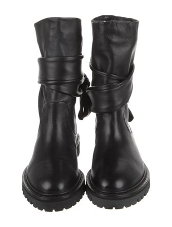 Iro Leather Bow Accents Boots