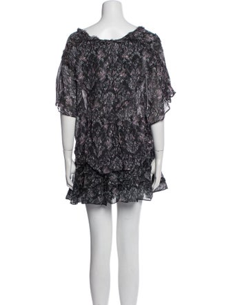 Iro Printed Mesh Accents Skirt Set