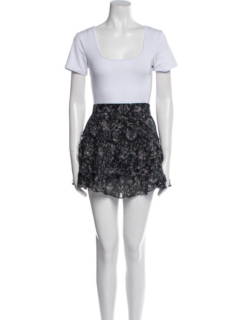 Iro Printed Mesh Accents Skirt Set