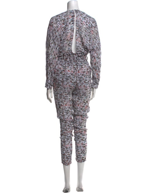 Iro Printed V-Neck Jumpsuit