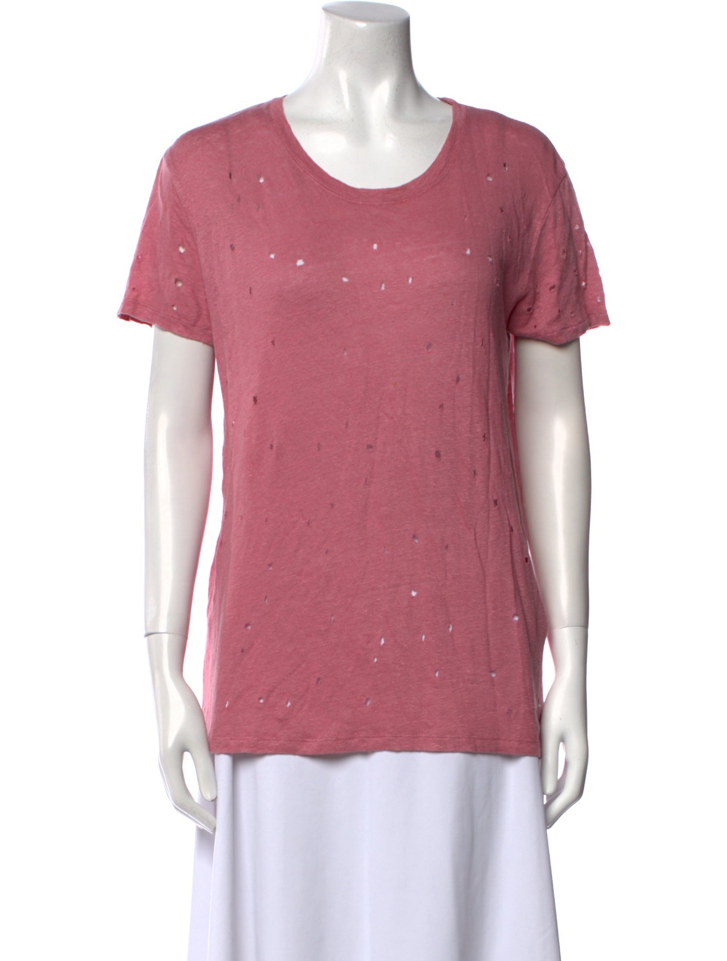 Iro Linen Scoop Neck T-Shirt