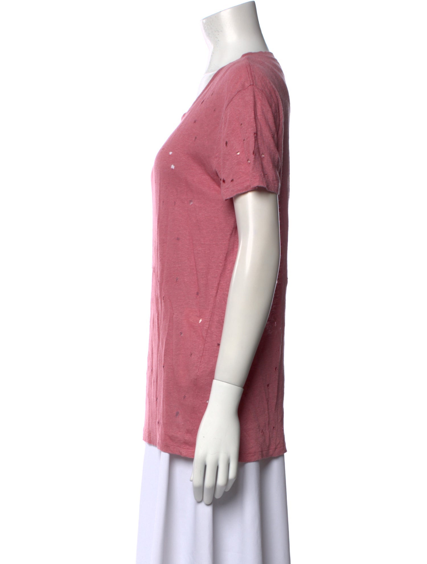 Iro Linen Scoop Neck T-Shirt